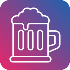Beer Mug Icon Style