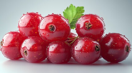 high resolution redcurrant isolated on transparent background perfect for culinary design projects healthy recipes and organic produce illustrations featuring fresh vibrant red berries