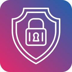 Cyber Security Icon Style