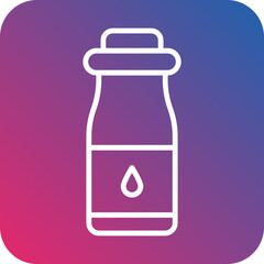 Milk Bottle Icon Style