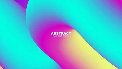 Colorful Abstract Gradient Background with Smooth Wavy Color Flow, Vibrant Gradient Colors, vector illustration	