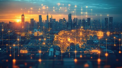 intricate global value chains connecting manufacturers suppliers and distributors across borders conceptual illustration of international trade and supply chains