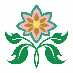 vector illustration of a flower. Floral ornament
