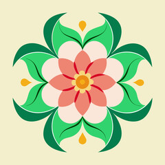vector illustration of a flower. Floral ornament
