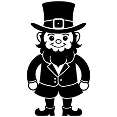 st Patrick's day leprechaun vector illustration