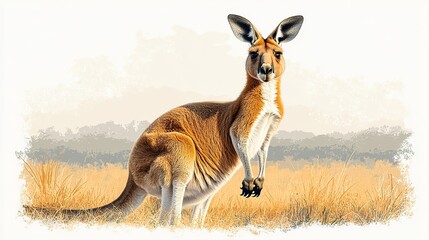 kangaroo png with a transparent background for use in digital designs presentations and creative projects