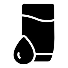glass of water Solid icon