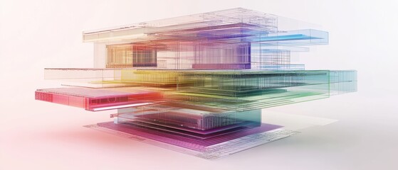Visualizing the internet framework a layered gigapixel diagram for enhanced understanding