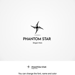 Phantom Star Logo Template Design Vector