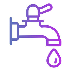 water faucet Gradient icon