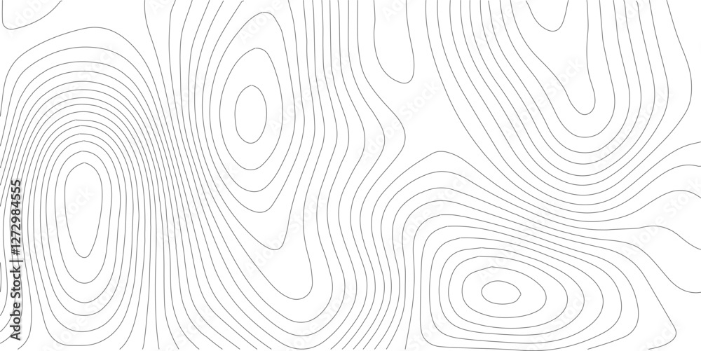 Poster abstract gray topography contour map background design .geometric black wave curve lines texture .ab