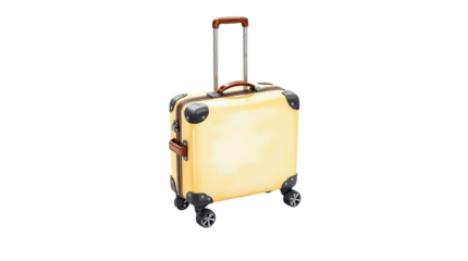 Travel suitcase transparent mockup element for business background decoration creative idea in lifestyle environment