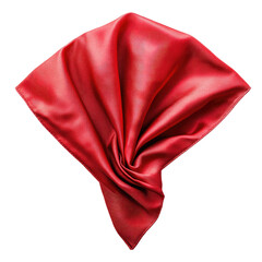 Table cloth kitchen napkin red isolated on transparent background