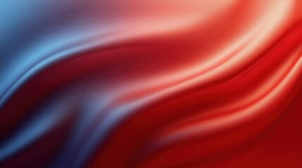 Obraz premium Flags waving in the wind create a vibrant display of red and blue hues during a festive celebration in a public space