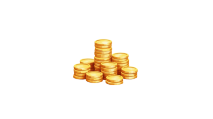 Transparent business idea mockup with gold coins element in background for creative decoration and presentation