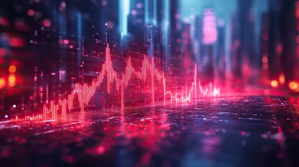 market growth analysis bullish candlestick chart pattern on blue background illustrating stock trading dynamics and investment strategies
