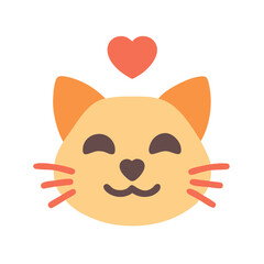 cat with heart