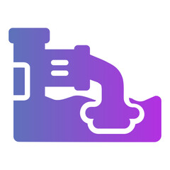 waste water Gradient icon