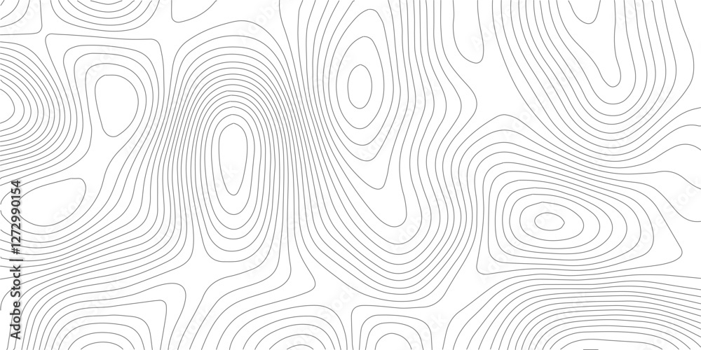 Poster Abstract gray topography contour map background design .geometric black wave curve lines texture .abstract topographic map with wave line pattern .
