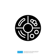 Fototapeta premium Geometric Design Icon Representing Abstract Shapes in Black and White with Modern Minimalist Elements for Creative Applications