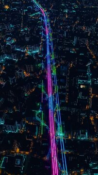 Cosmic Neon Dance Data Labyrinth