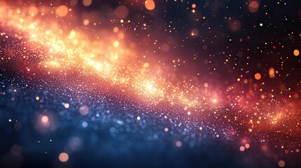 Fototapeta premium modern abstract bokeh background with white light flares and sparkling glitter effects for festive celebration design elements