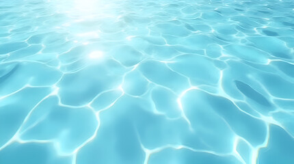 Fototapeta premium Shimmering Clear Water Texture with Sunlight Ripples – Seamless Background Pattern