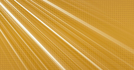 Image of glowing light trails moving over orange background