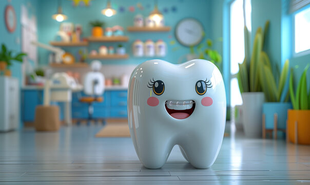 Caricatura, muela invisiline, feliz, retenedores, transparentes alineaci&oacute;n dientes, muelas sanas, seguro dental, higiene bucal, educaci&oacute;n infantil, prevenci&oacute;n y cuidado, alegr&iacute;a, divertida