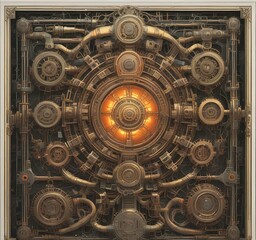 Illustration of techno background.