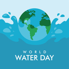vector world water day poster template