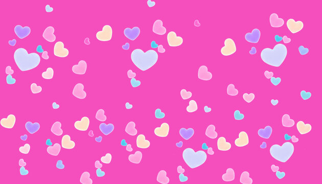 Abstract pink colour elegant background with soft glow love confetti for valentine’s day & romantic festive celebration and love-themed posters, flyers, romantic novel book cover decoration  - Powered by Adobe