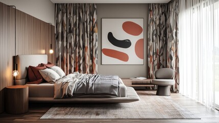 Modern Bedroom Interior Design: Calm and Sophisticated Space