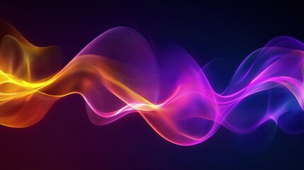 Abstract Colorful Waves: A Digital Art