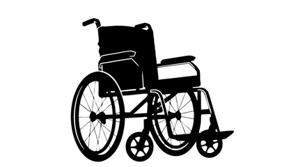 Fototapeta premium wheelchair vector illustration