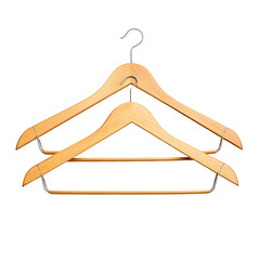 Wooden Clothes Hangers Stacked on Black Background Minimalist Fashion Design