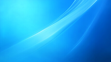 Fototapeta premium Flowing waves of light create serene blue gradient. Soothing blue lights with flowing lines, perfect for tech company websites and calming digital backdrops