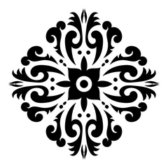 Mandala vintage ornamental design with ethnic pattern.