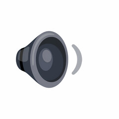 Speaker with Sound Wave
