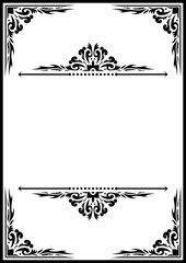 Vintage ornamental frame and border design.