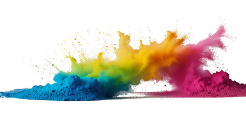 Beautiful rainbow holi festival background.  