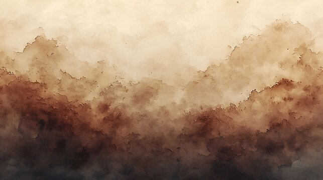 Abstract landscape of hazy brown mountains