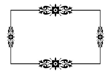Vintage ornamental frame and border design.