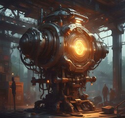 Illustration of techno background.