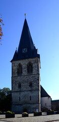 Fototapeta premium Historical Marien Church in the Town Bernburg at the River Saale, Saxony - Anhalt