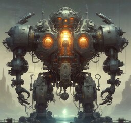 Illustration of techno background.