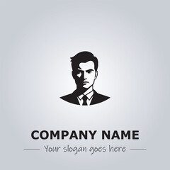 A Man logo company design illustration
