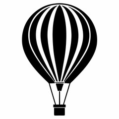 Obraz premium Vector Silhouette Air Balloon