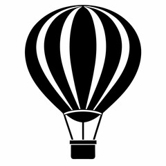 Obraz premium Vector Silhouette Air Balloon