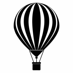 Obraz premium Vector Silhouette Air Balloon